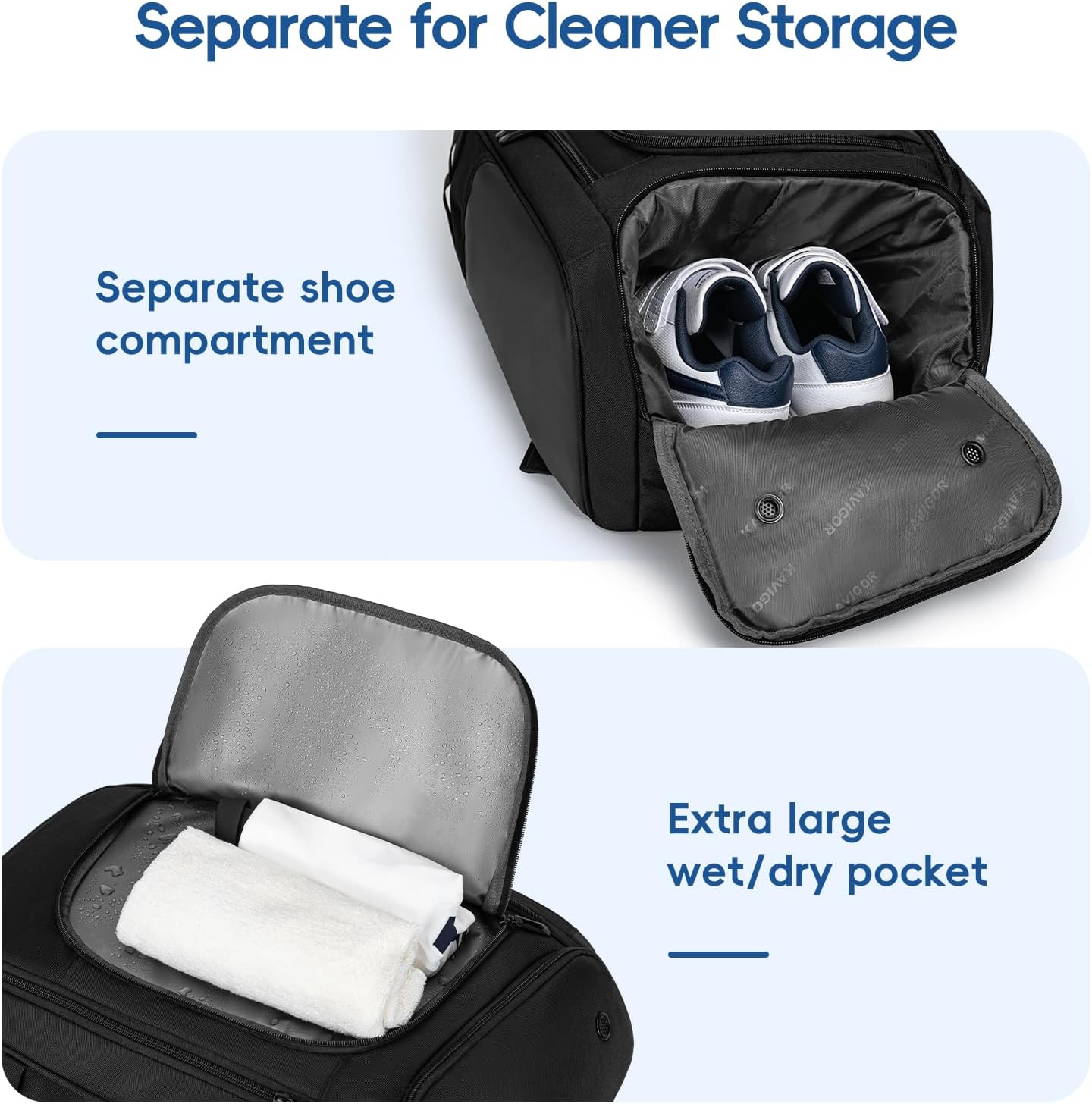 Pickleball Bag, Large Pickleball Backpack Holds 4 to 6 Paddles, Shoes Compartment & Wet/Dry Pocket (9 Pockets), Charge Port - Image 2