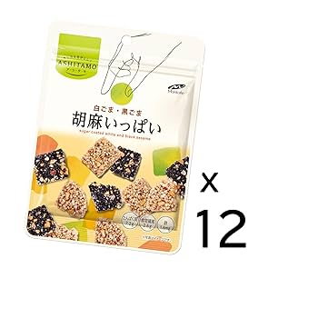 胡麻9/25お渡し Amazon | モントワール ASHITAMO 手割り胡麻いっぱい 38g ×12袋