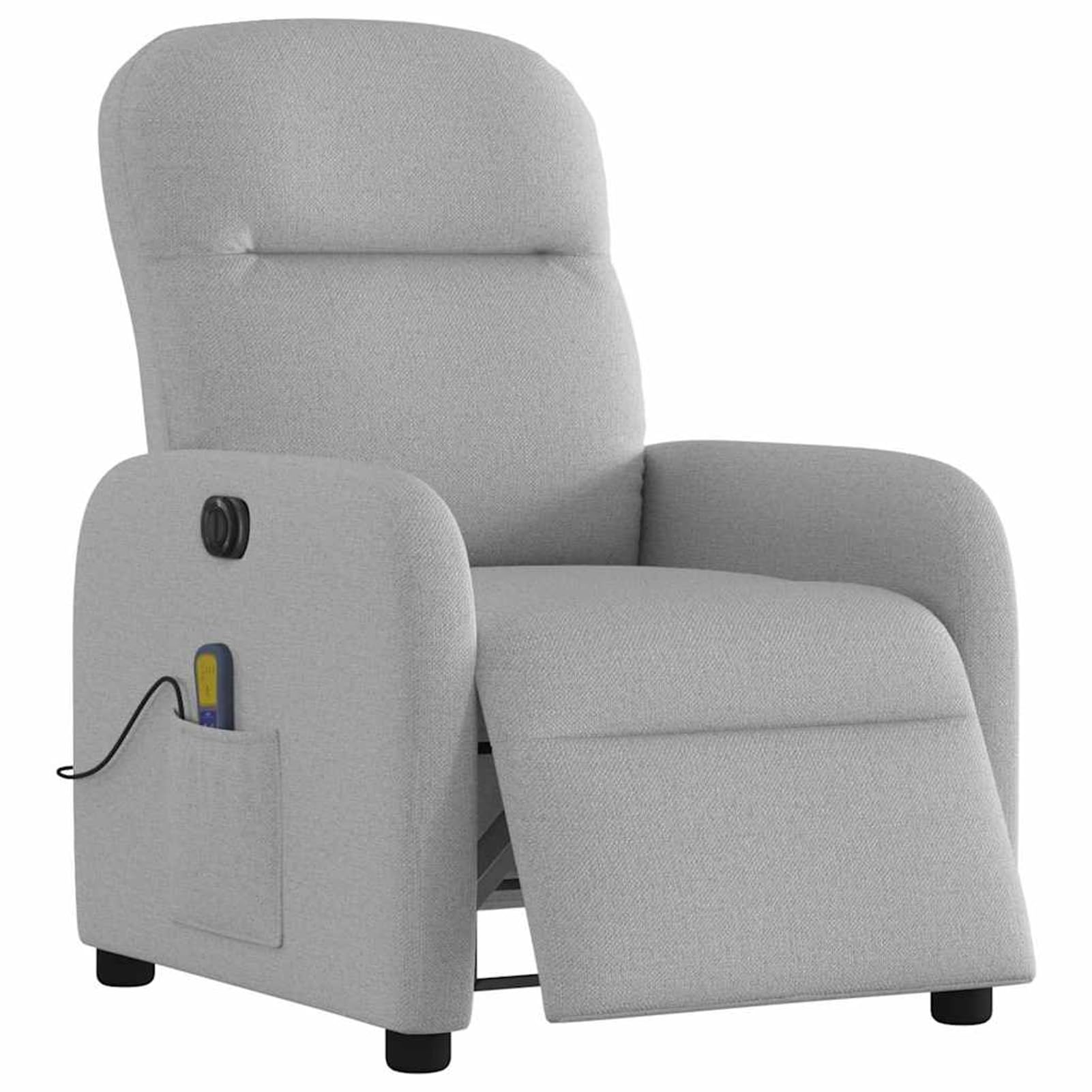 Homgoday Poltrona Reclinabile Massaggio Elettrica Grigio Nuvola Tessuto, Poltrona Massaggiante, Poltrona Reclinabile Relax Massaggiante, Sedia da Massaggio Intelligente Poltrona M-3302971