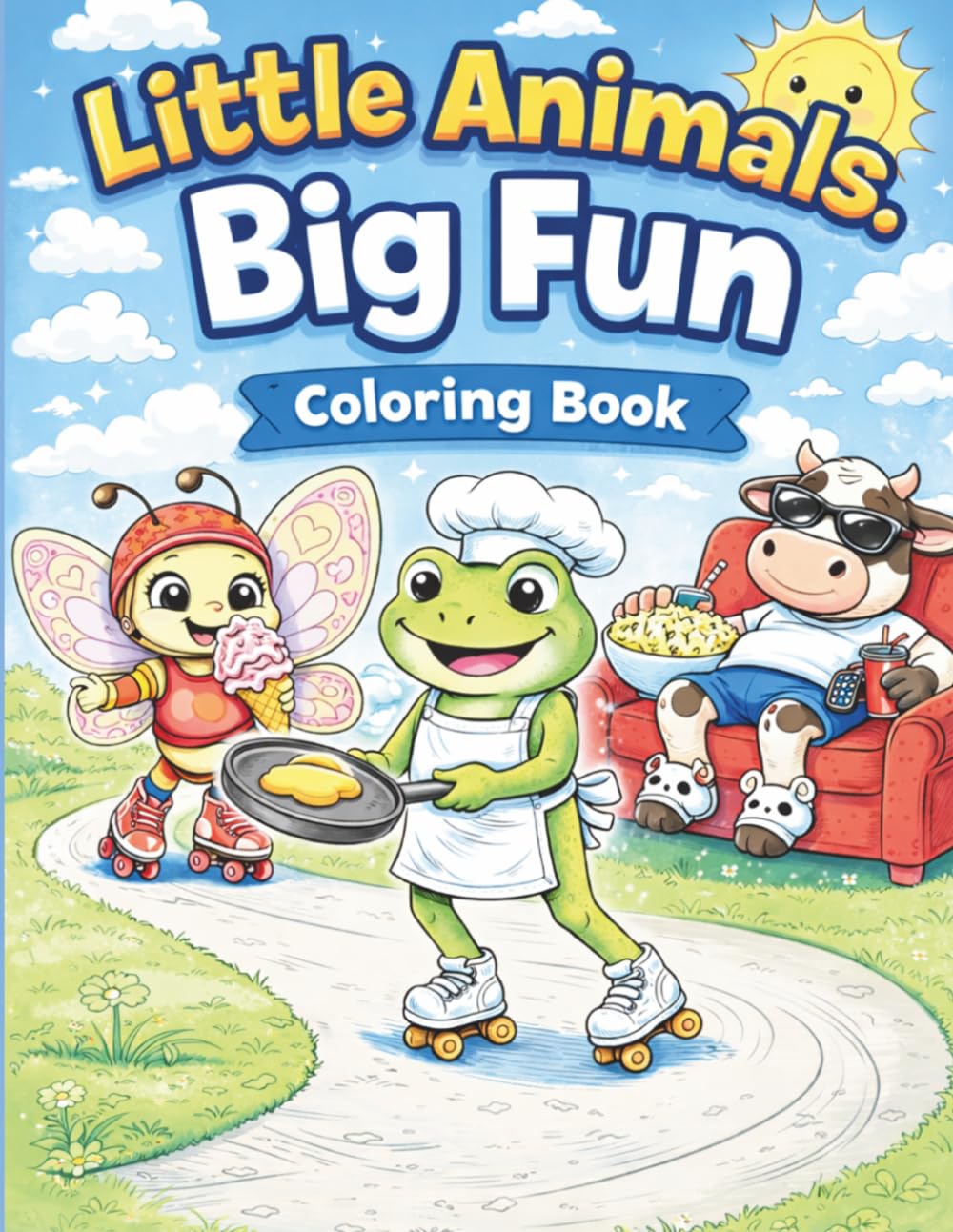 Little Animals, Big Fun: Coloring Book