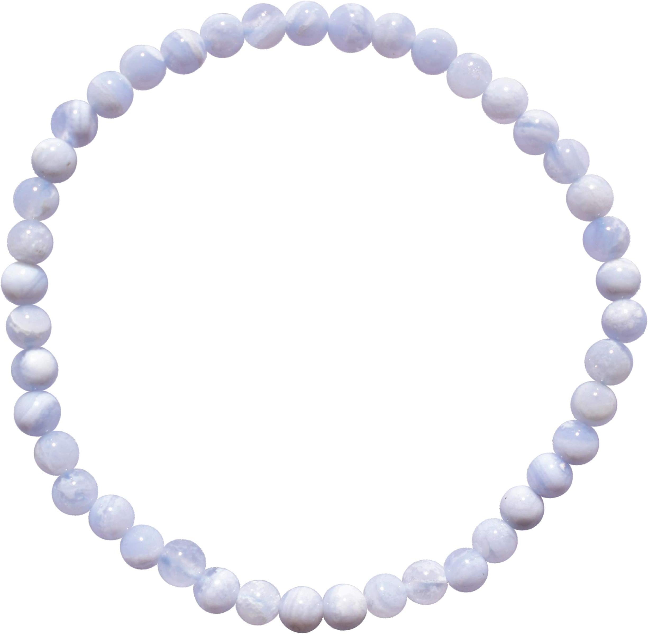 Zenergy Gems Charged Premium Natural Crystal 4mm Bead Bracelet + Moroccan Selenite Charging Crystal