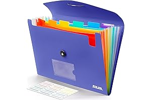 Accordian File Organizer 7 Pocket Expanding File Folder