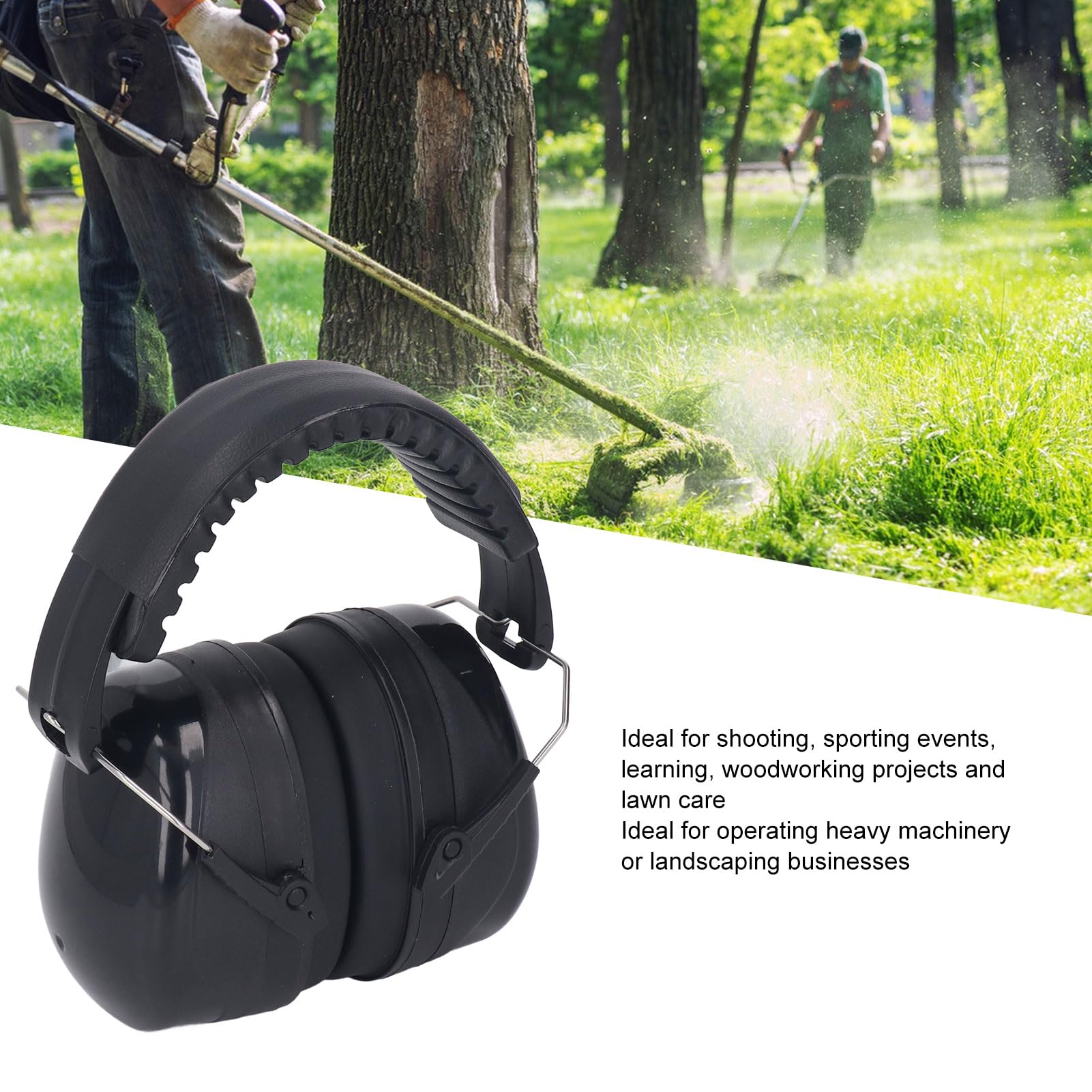 yaogohua Ear Protection Ear Muffs Sound Proof Earmuffs Mute Insulation Noise Canceling for Shooting Sleeping Learning Black