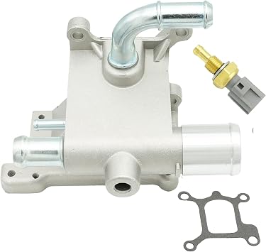 Forwinparts Aluminum LF941517Z 902690 Engine Coolant Thermostat Housing for Mazda 3 5 6 CX-7 2007-2015 2.0L 2.3L 2.5L 902690 LF9415179A