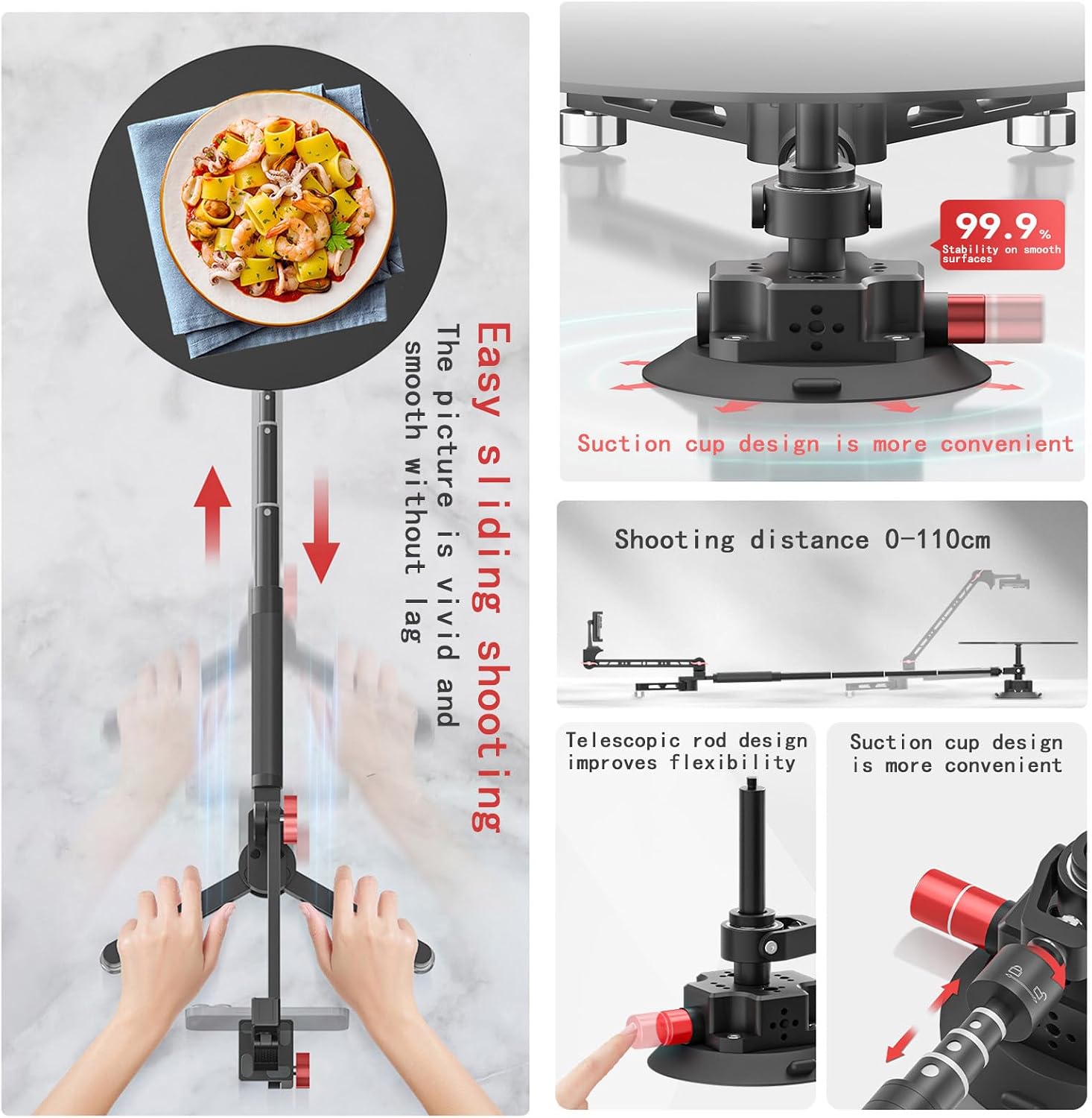 360 Video Camera Rig Panoramic Rotating Platform,Manual Camera Slider Rotating Platform Rig Camera Booth Video Camera Product Shot for Filmmakers Videographers