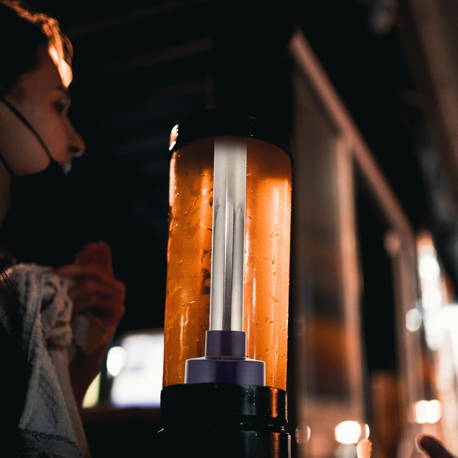 Tubo de Hielo de Acero Inoxidable Reutilizable para Bebidas, Plata