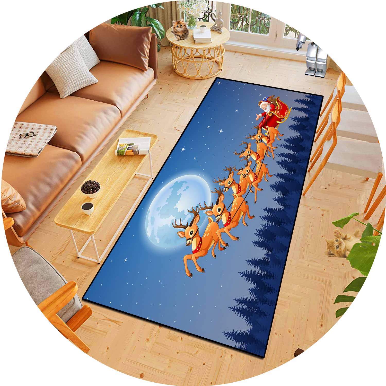 Tapis de cuisine devant évier antidérapant 40x160 cm moderne et lavable pour couloir