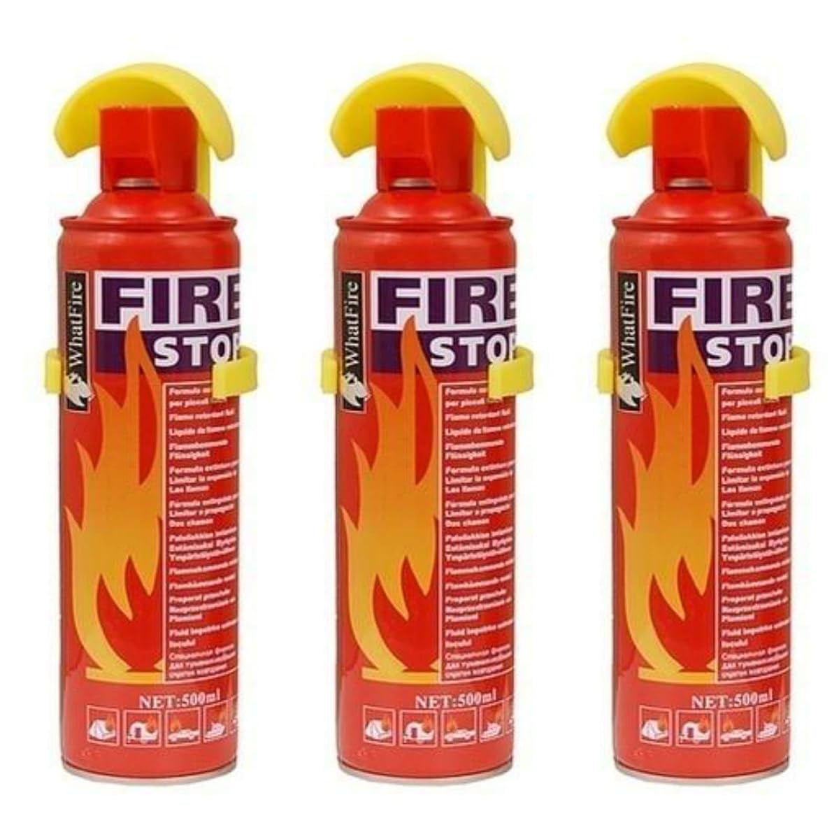 Sashik Pack of 3 Fire Extinguisher for Home,Office,Kitchen,Factory,Car,Truck