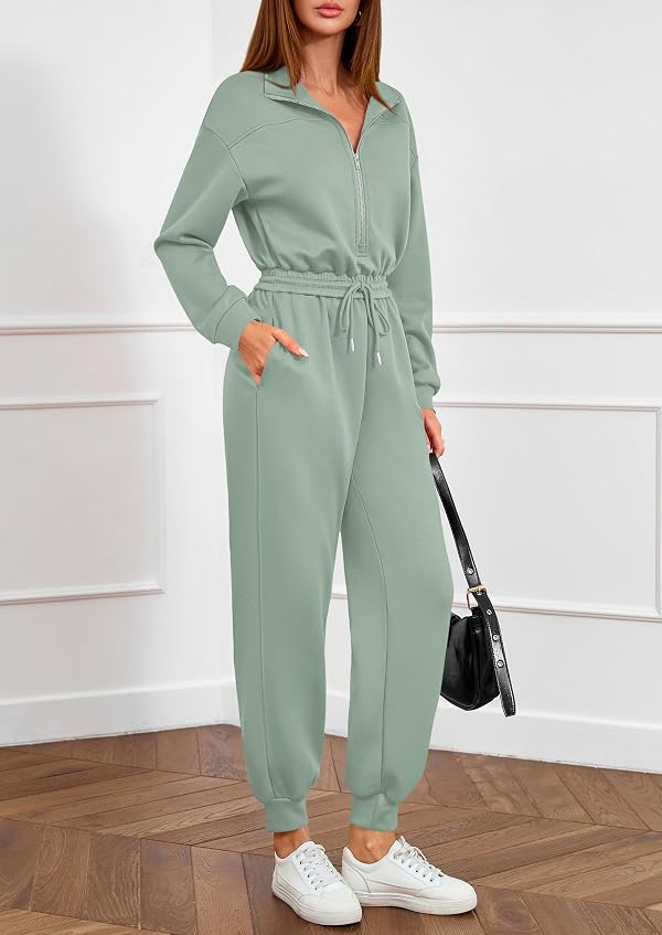 PRETTYGARDEN Long Sleeve Jumpsuits for Women Fall One Piece Travel Outfits by PRETTYGARDEN - Used condition - Image 5