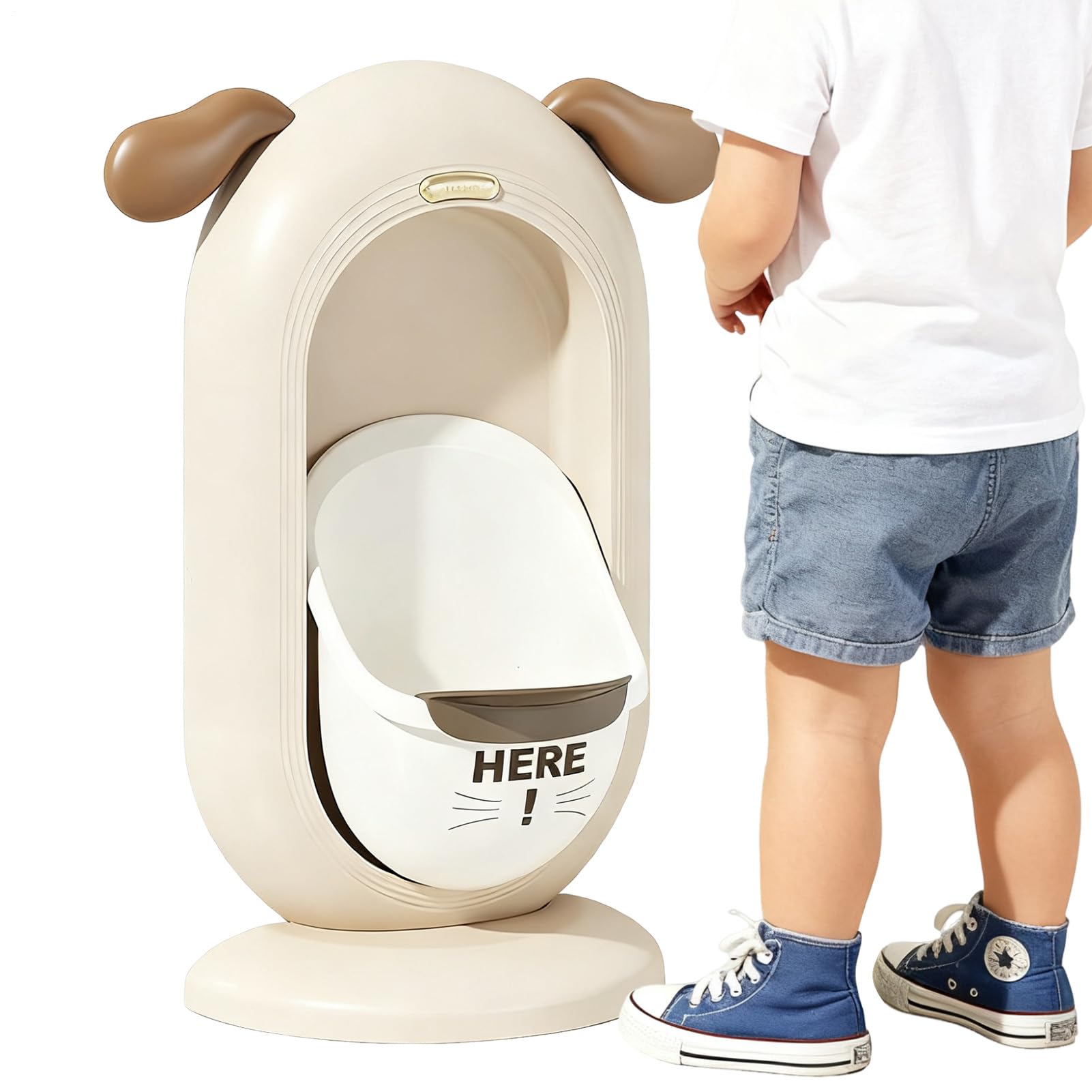 Orinal montado en la pared, inodoro de dibujos animados, inodoro de | entrenamiento portátil con diseño , accesorio de baño duradero, entrenador de orinal preescolar y hogar con construcción
