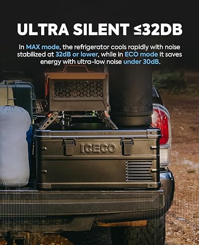 Miniatura 6 de ICECO APL20 Refrigerador portátil, 21 cuartos de galón y 12 voltios, refrigerador de aluminio para automóvil con nano compresor SECOP, enfriador