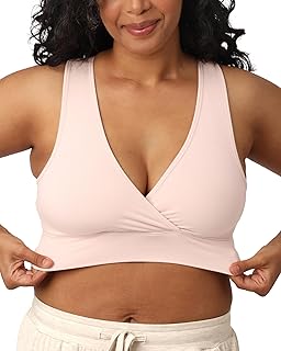 Kindred Bravely French Terry Racerback Nursing & Sleep Bra, Maternity Bra | Breastfeeding bra, wire free, crossover pull aside access, super soft and stretchy. Supportive for pregnancy & postpartum