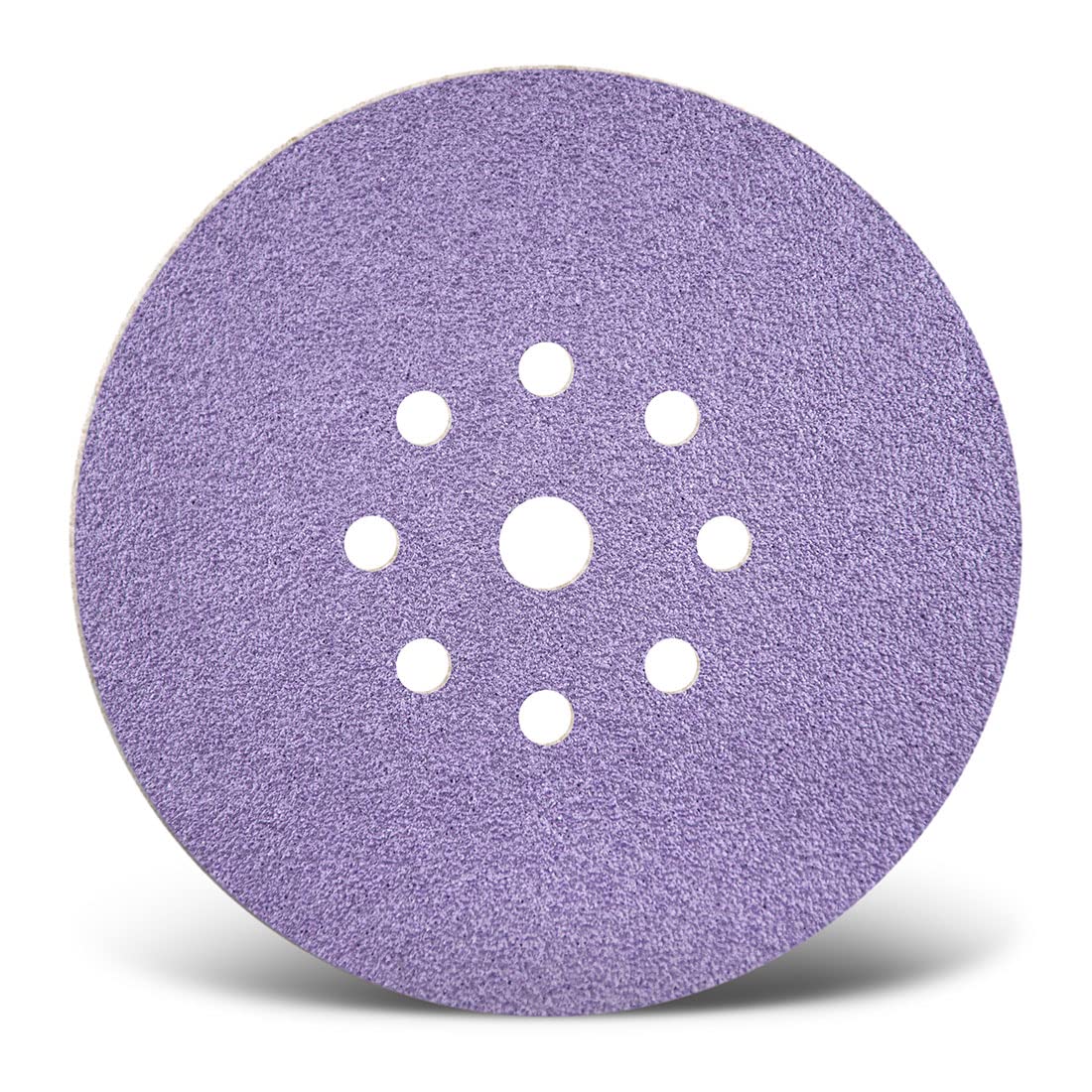MENZER Purple HD discos abrasivos 225 mm, 9 agujeros (25 pz.) G40 | p. Lijadoras de pared, Mezcla cerámica, soporte de gancho y bucle