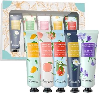 Hand Cream Gift Set - Mini Hand Creams, 5 x 30ml Hand Moisturiser, Shea Butter Hand Cream for Dry Hands with Natural Aloe and Vitamin E, Gift Sets for Women, Mother's Day Gifts