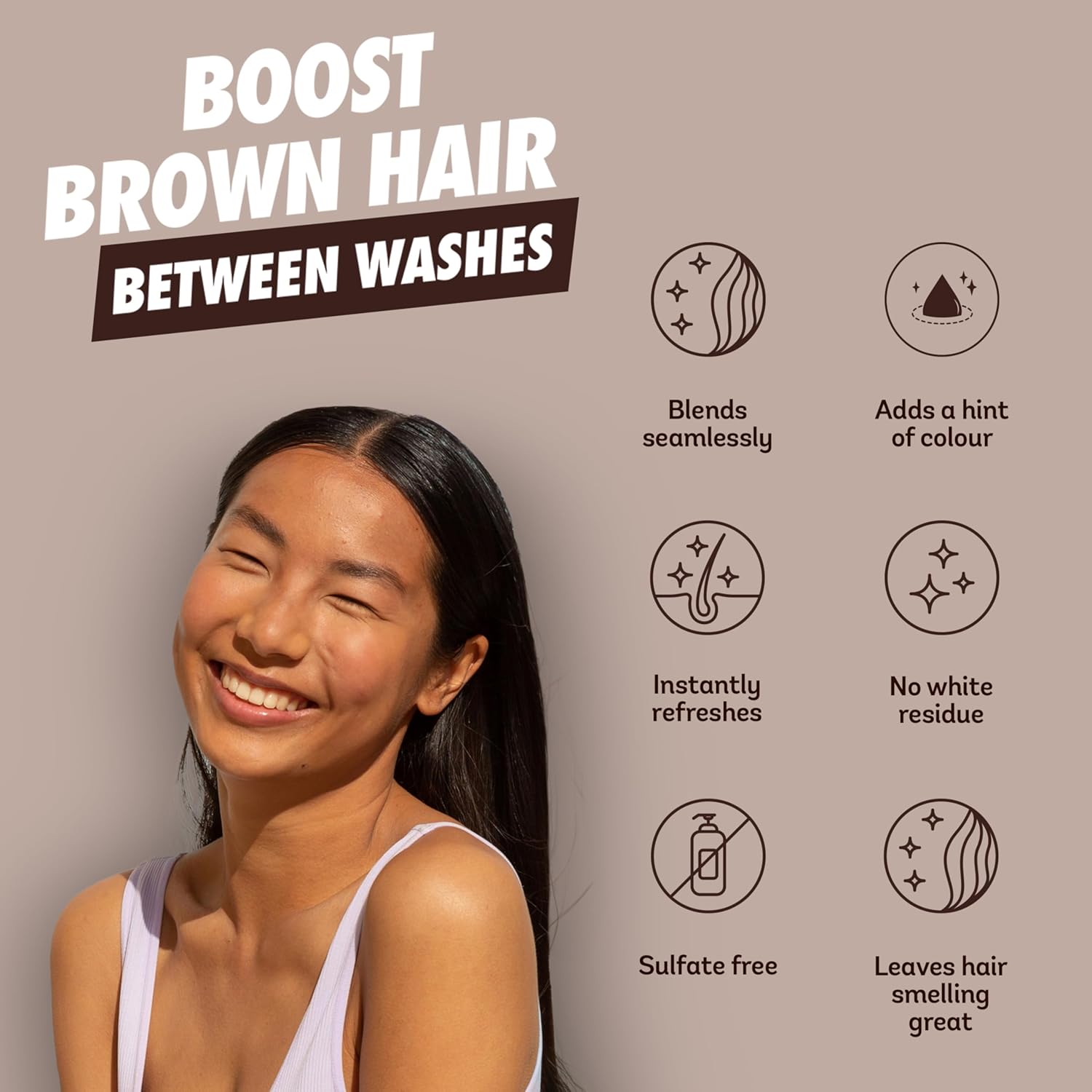 Batiste Dry Shampo Dark Hair 200ml - Waterless shampoo formula for instant refresh in seconds - Image 2