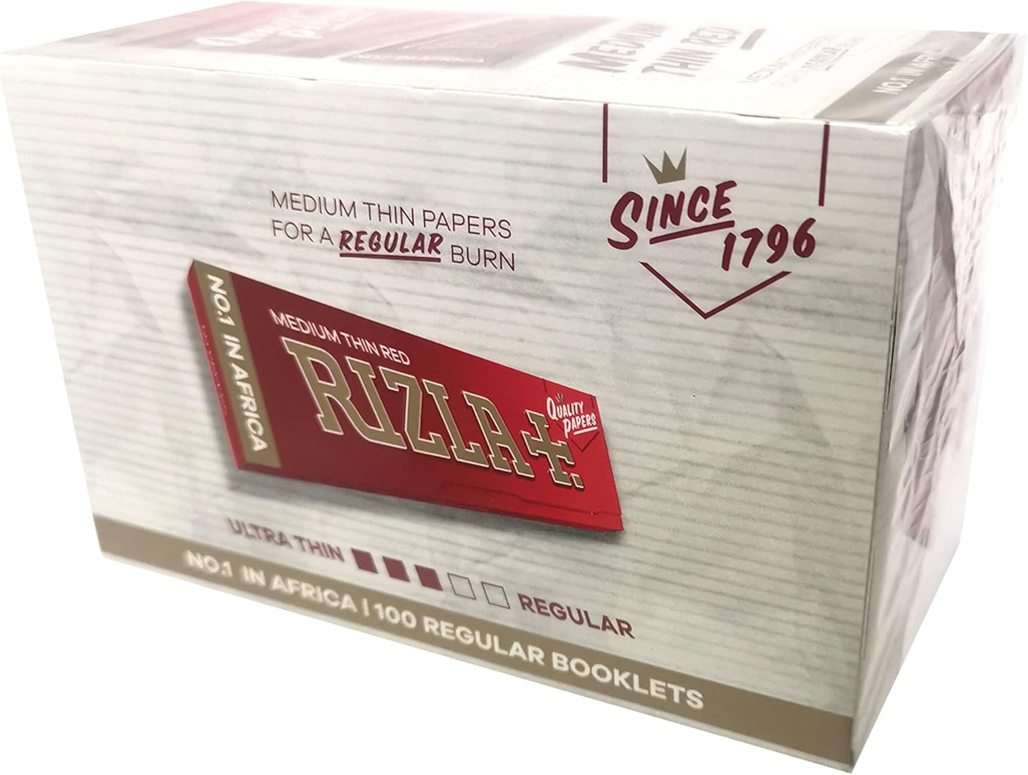 Rizla Red Regular Cigarette Rolling Papers 70mm - 50 Packets