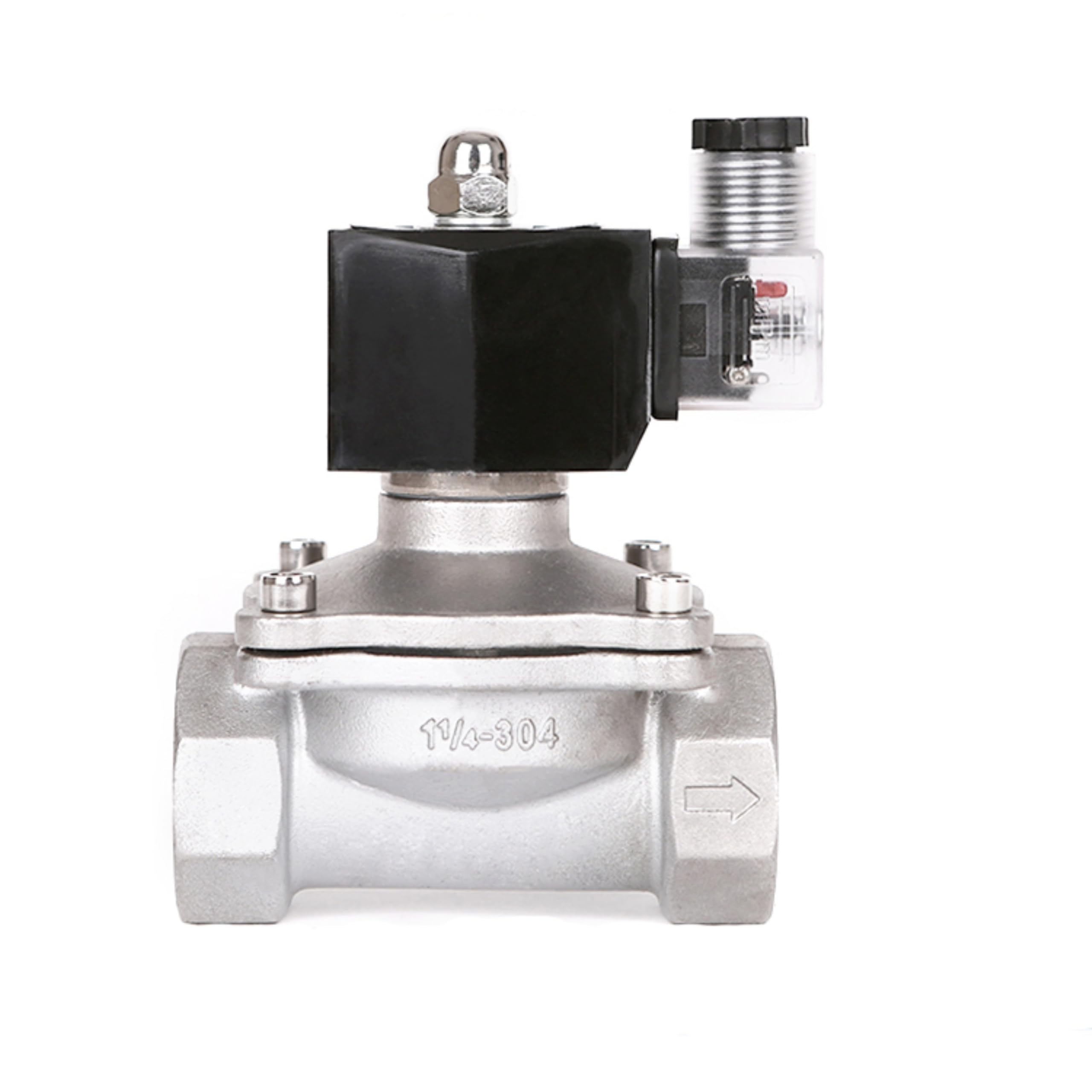 Électrovanne acier inoxydable 3/4 AC24V à action directe pour un contrôle de débit fiable