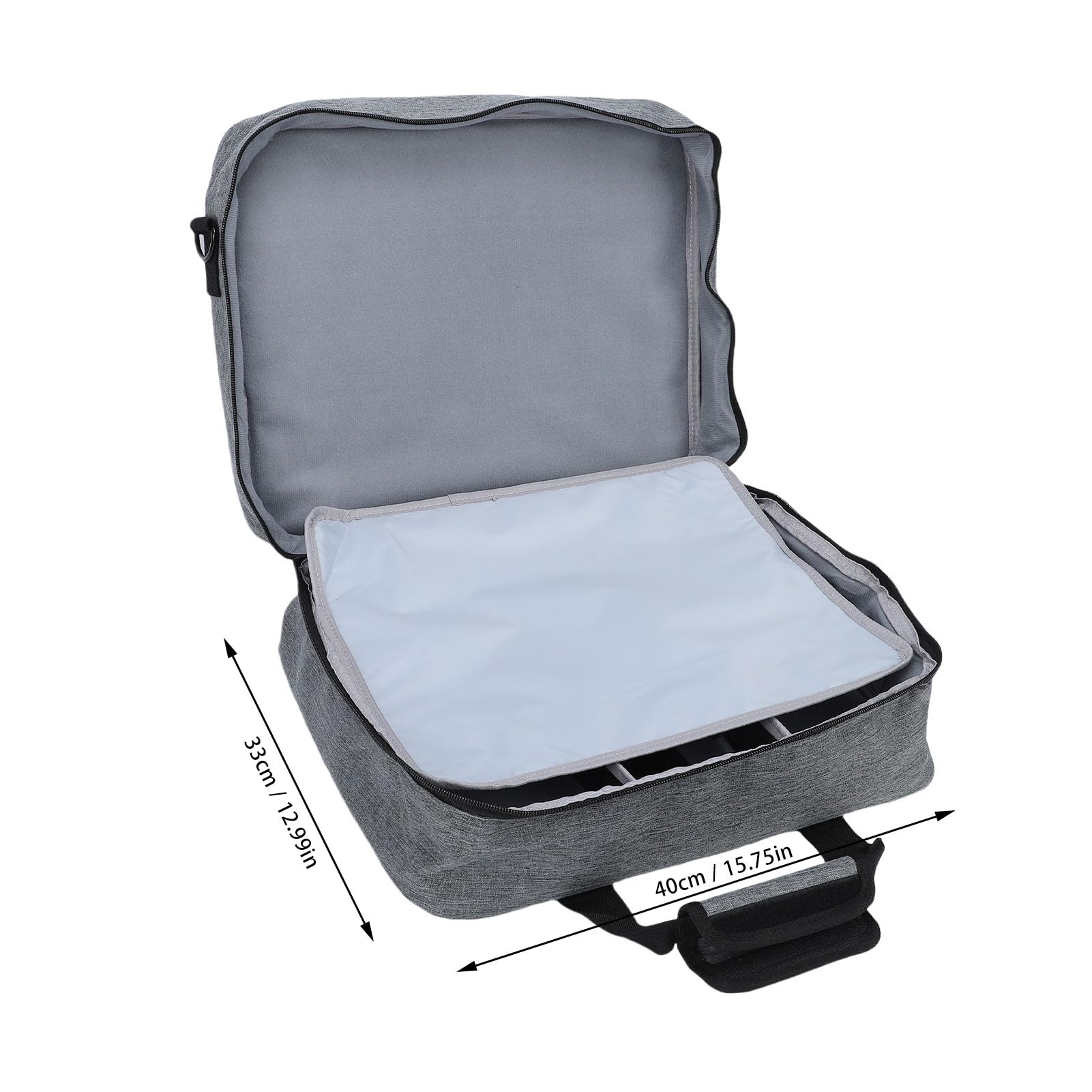 Borsa per Mixer DJ con Protezione Imbottita e Divisore Rimovibile per Apparecchiature da Viaggio 15,5x13 Pollici per Musicisti DJ