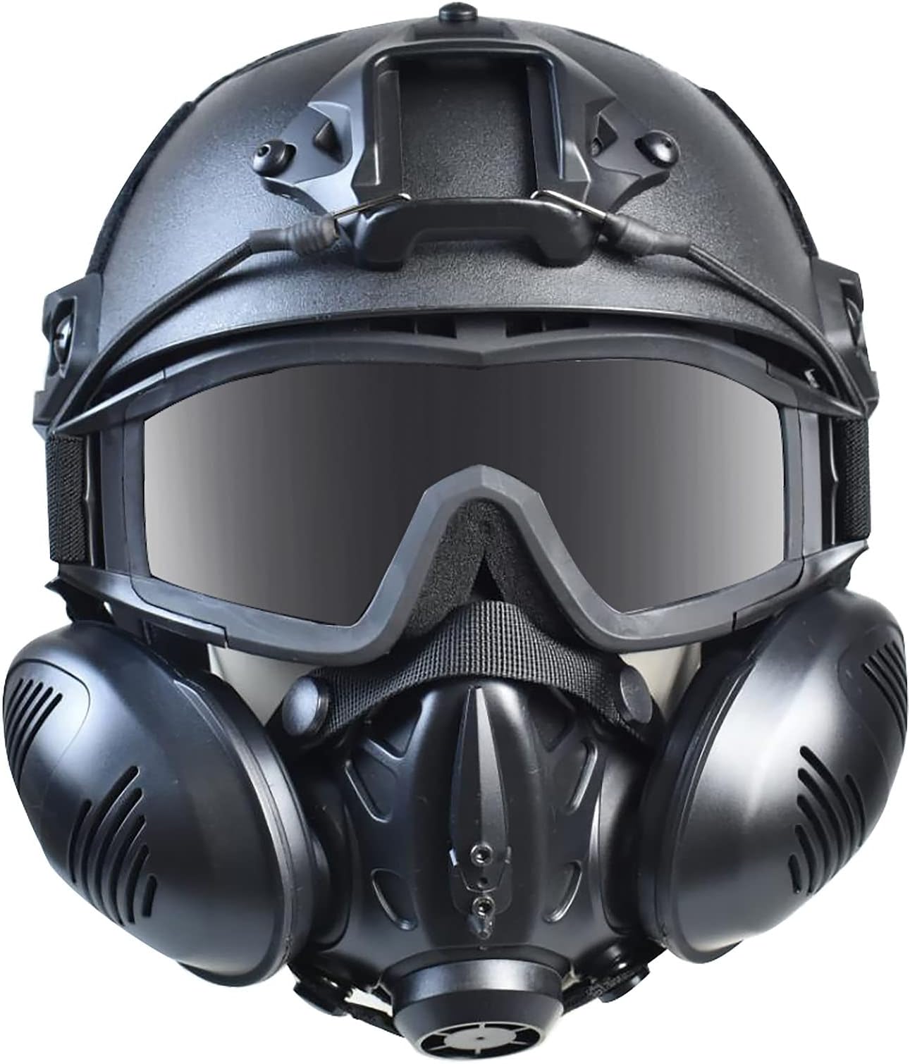 Cool Half Face Masks Tactical Mask with Tactical Goggles Lower Face Airsoft Mask