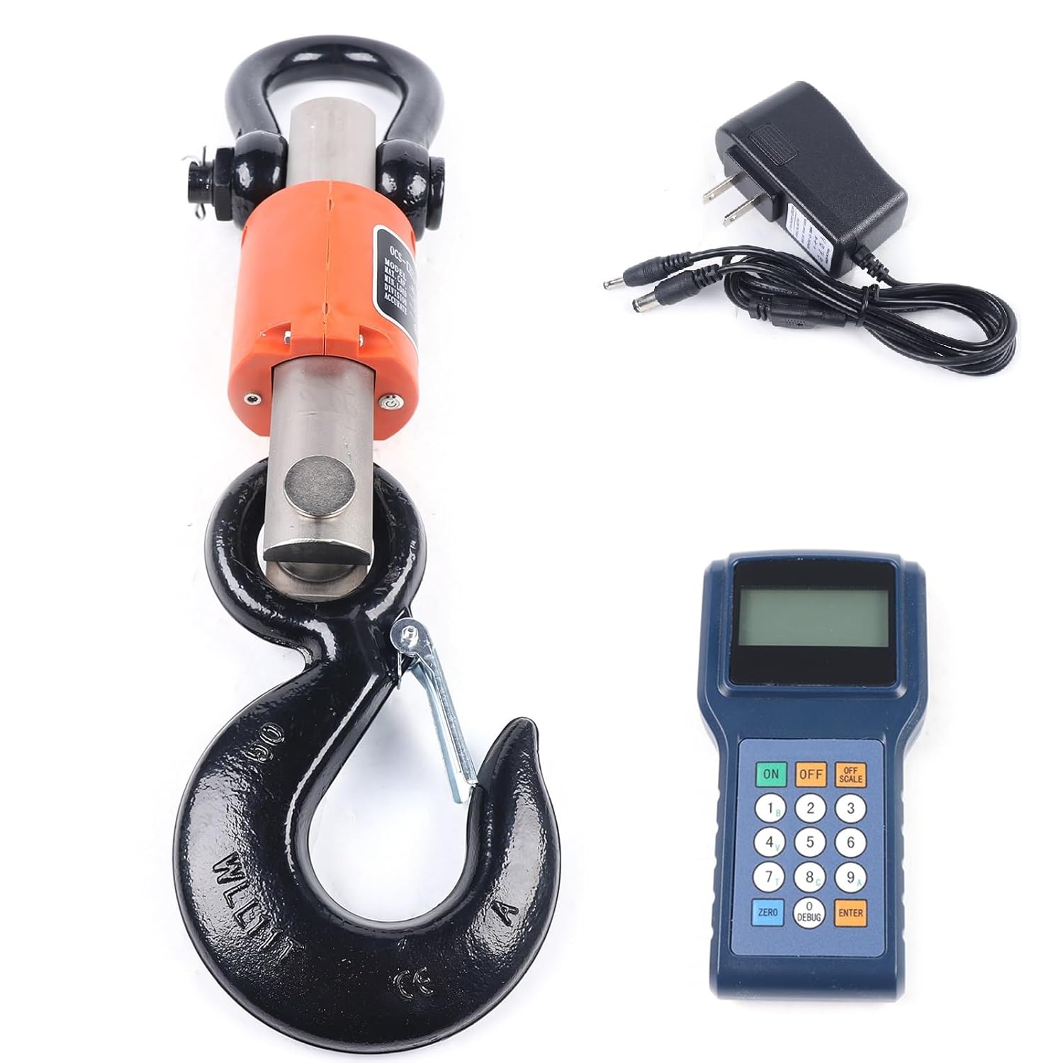 10 Ton/22000lb Wireless Crane Scale Heavy Duty 10000kg Industrial Hanging Scale Rechargeable Digital Hanging Scale w/Remote Control