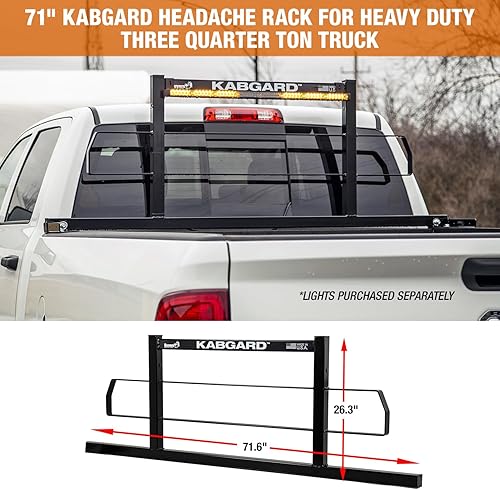 Miniatura 8 de Buyers Products 851255 - Estante de acero resistente Kabgard  de 69 pulgadas para camioneta, color negro, popular entre los camiones Ford, Chevy y