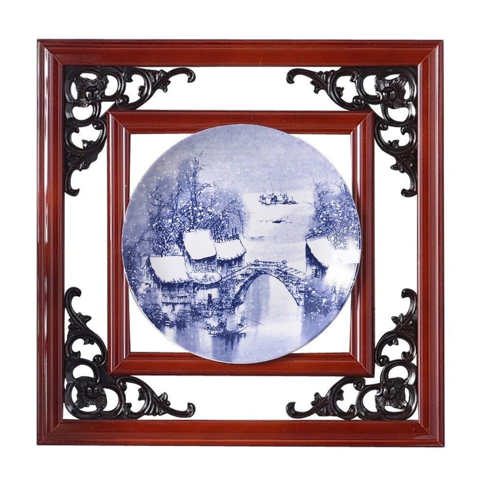 Sculpture Bleu et Blanc Porcelaine Décoration Murale Salon et Porche 35.5cm