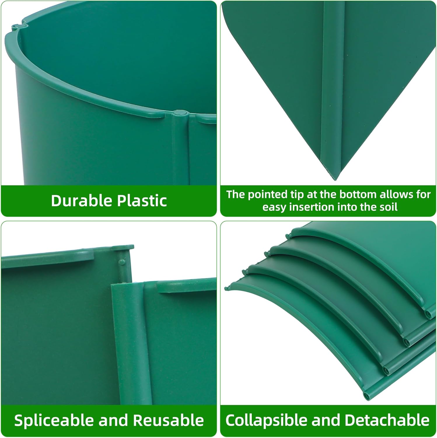 24Pcs Planting Grow Rings, Adjustable Water Ring for Plants, Plastic Plant Rings Planting Protective Round Planting Rings Planting Circles Garden Watering Ring for Vegetables, Herbs and Flowers - Image 5