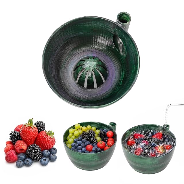Berry Bowl miska do mycia jagód PLA z opróżnianiem, wygląd