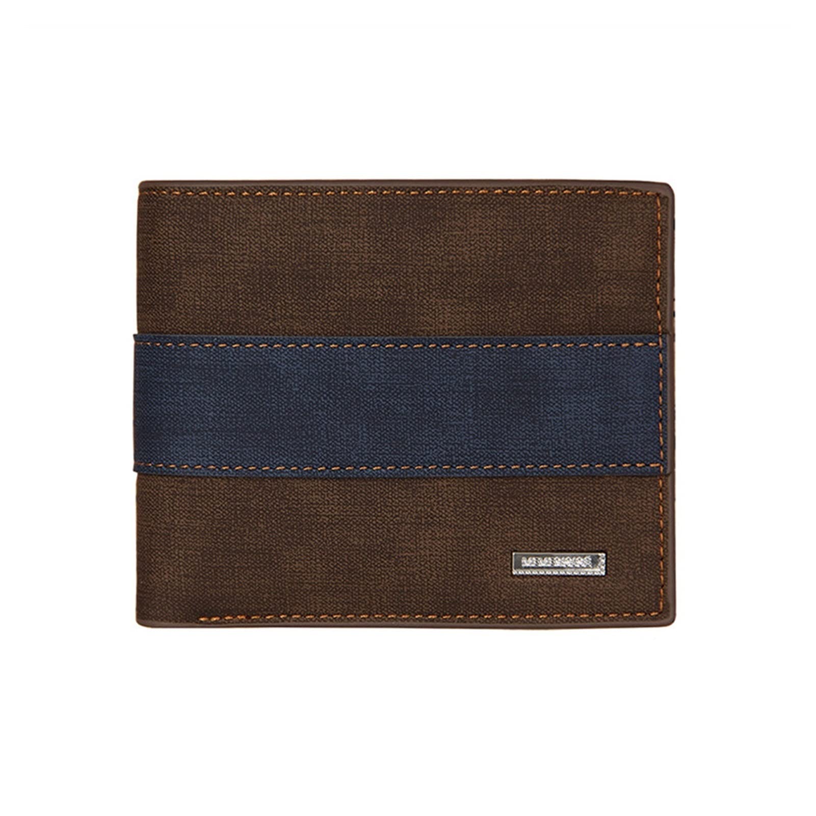 Hombres Carteras pequeñas monederos monederos Carteras Licencia de Conducir Hombres Fina Billetera PU Bolsa de Monedas de Cuero con Billetera con Cremallera (Color : A Auburn)
