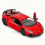 TGRCM-CZ 1/36 Scale Lamborghini Aventador LP700-4 Casting Car Model, Zinc Alloy Toy Car for Kids, Pull Back Vehicles Toy Car for Toddlers Kids Boys Girls Gift (Red)