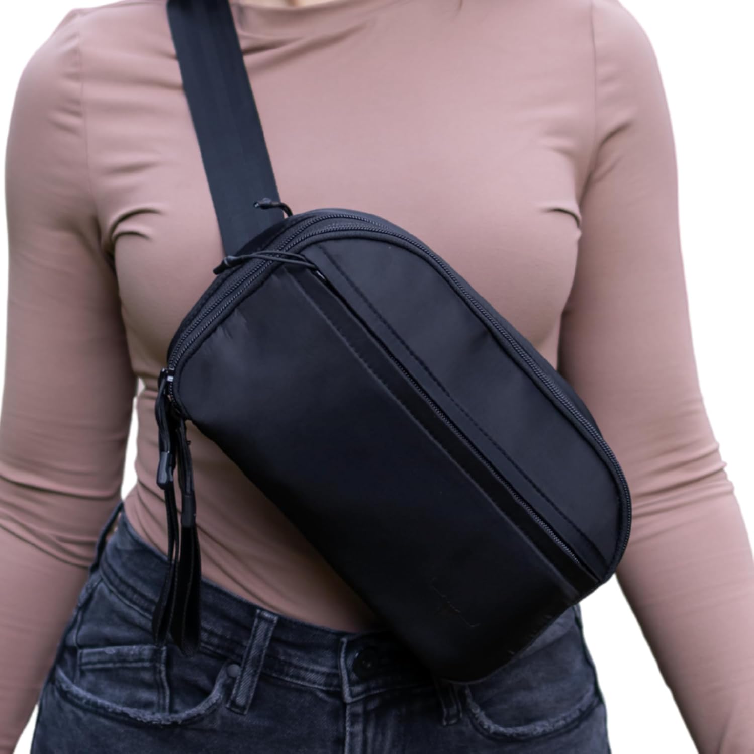 Concealed Carry Fanny Pack & Sling Bag for Men & Women – Tactical Crossbody EDC Waist Bag with Two Removable Holsters, CCW Fast-Access Interior & Multiple Organizer Pockets for Travel & Outdoor Use - Image 8