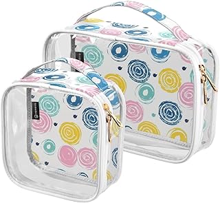 MNSRUU Bolsas de maquillaje transparentes con...