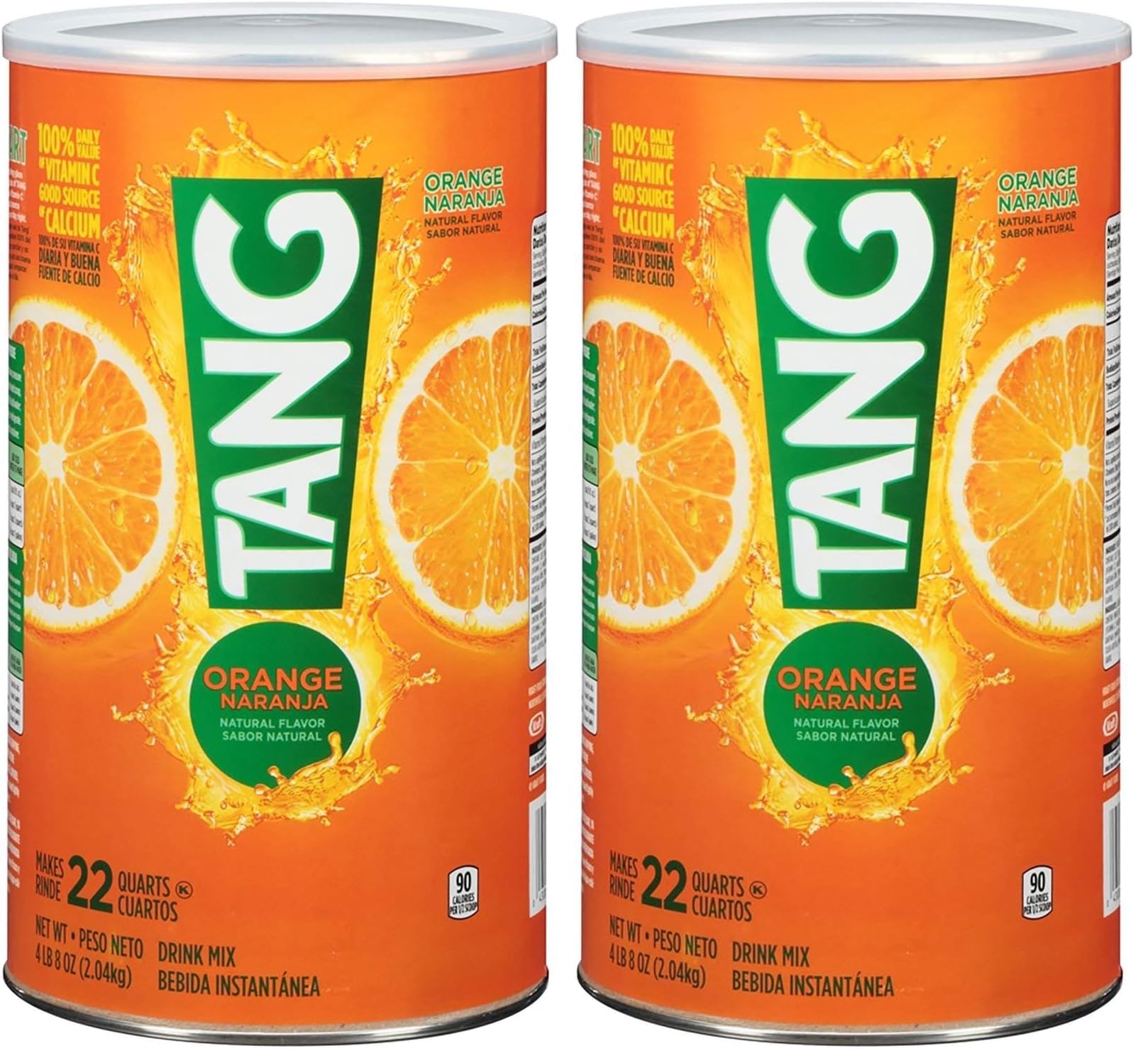 Tang Orange Drink Mix, 4 Lbs (Pack of 2)