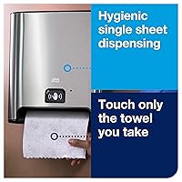 Vista 5 de Dispensador de Rollos de Toallas de Mano Tork Matic con Sensor Intuition, Acero Inoxidable, Imagen, H1, Dispensación de Una a la Vez - 461202