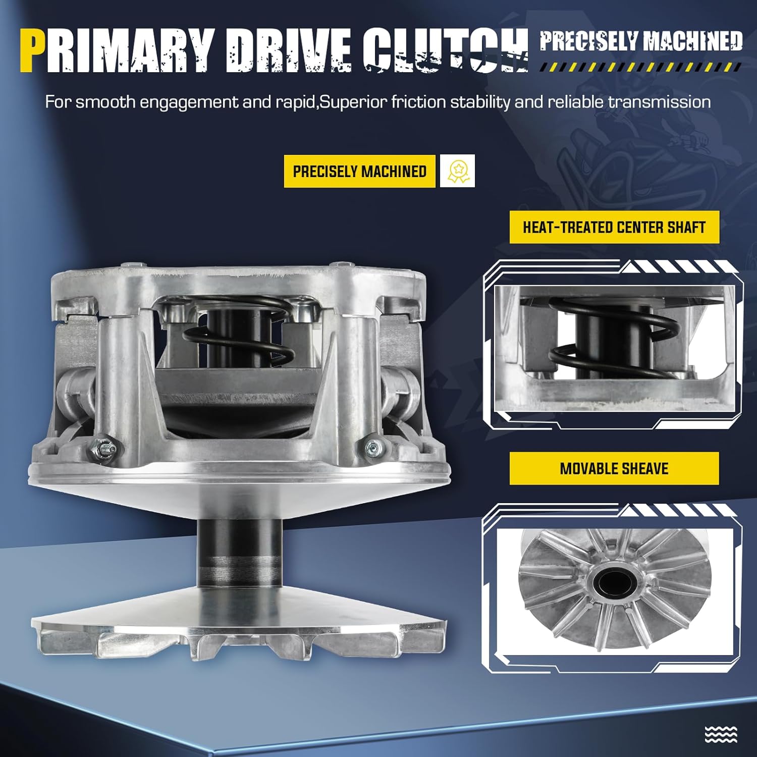 Primary Drive Clutch With Weights and Springs for Polaris Sportsman 400 450 500 Magnum 325 330 Scrambler 500 Ranger 500 Trail Boss 330 2002 2003 2004 2005 2006, Replace for 1321976