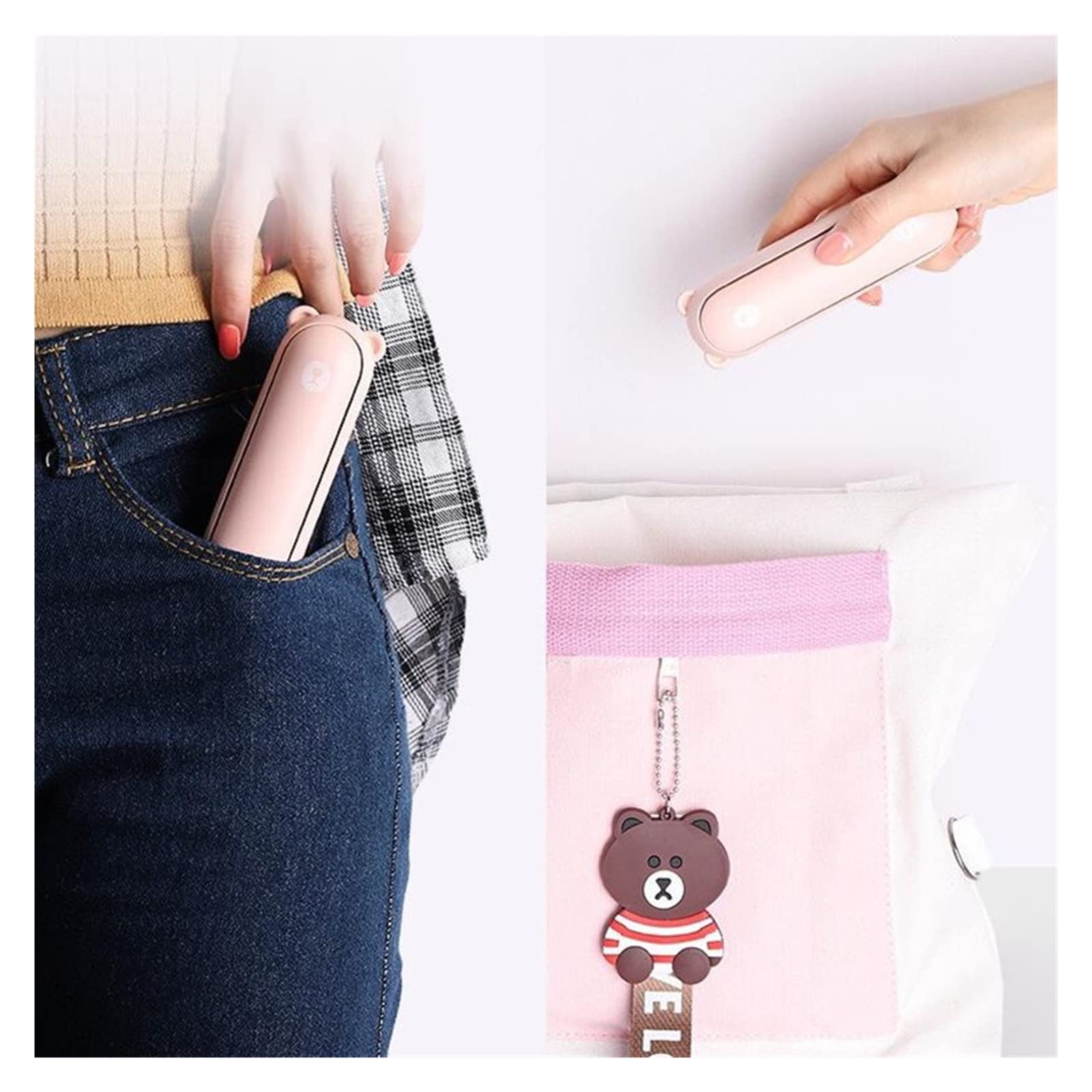 Feng Shui, Mini ventilatore USB portatile portatile ventilatori elettrici portatili ricaricabili silenzioso tasca di raffreddamento con luce forte vento
