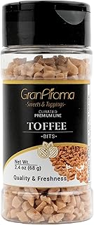 GranAroma Toffee Bits, Rich, Buttery, and Sweet – Perfect for Baking, Toppings, and Snacks (2.4 Ounce)