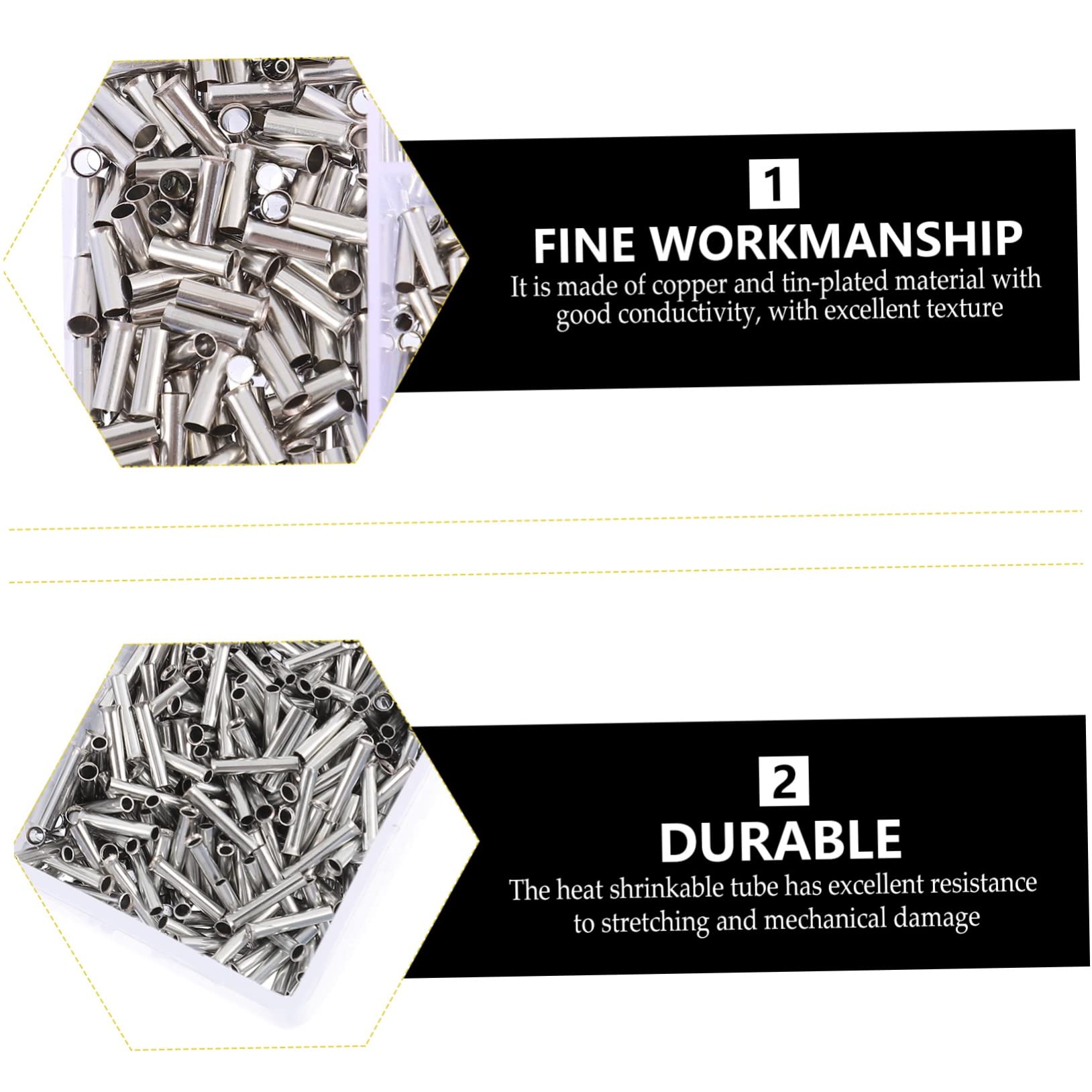 iplusmile 3800stücke Kabelverbinder Aderendhülsen Crimp-rohr Für Stabile Für Solarplatten Motorräder Rasenmäher Und Traktoren Einfache Installation Hohe Zugfestigkeit Und Mechanische