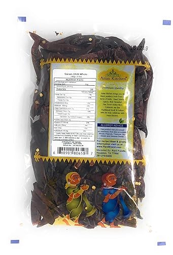 Vista 6 de Cocina asiática (marca Rani) Sanam Chilli entero, chile indio 7 oz (200 g) ~ Todo natural Vegano Apto para gluten Sin OMG Origen indio