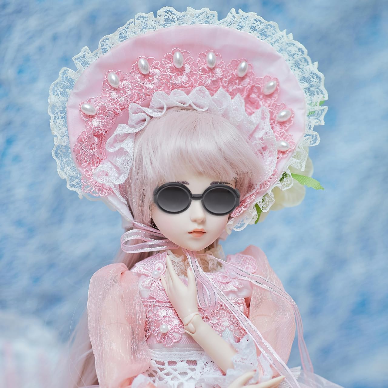 TOYANDONA 40 Pairs Miniature Glasses for Dolls DIY Doll Dressing Glasses Accessories Lightweight Plastic Eyeglasses for Kids Doll Dress up and Dollhouse Crafts