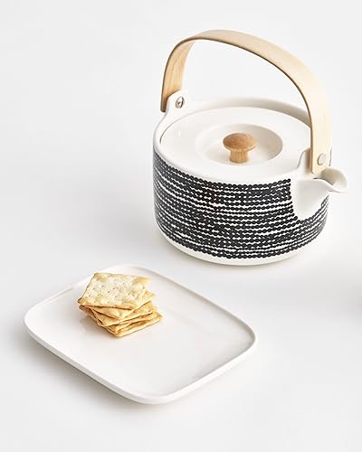 Miniatura 4 de MARIMEKKO Oiva Räsymatto - Tetera de cerámica - Refina la decoración de tu cocina con nuestra icónica cerámica en blanco y negro - Elegante tetera