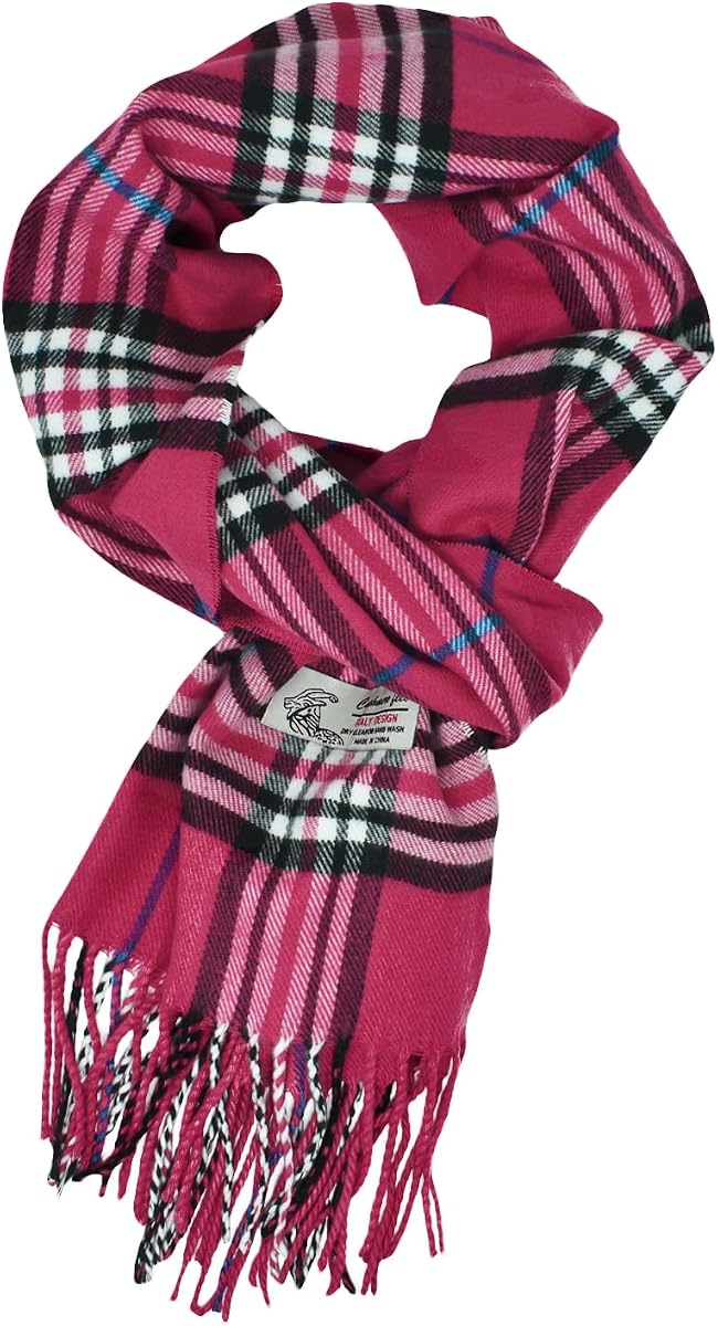Glory Max Bufanda de invierno unisex clásica de tartán a cuadros suave tacto de cachemira 72 x 12 pulgadas