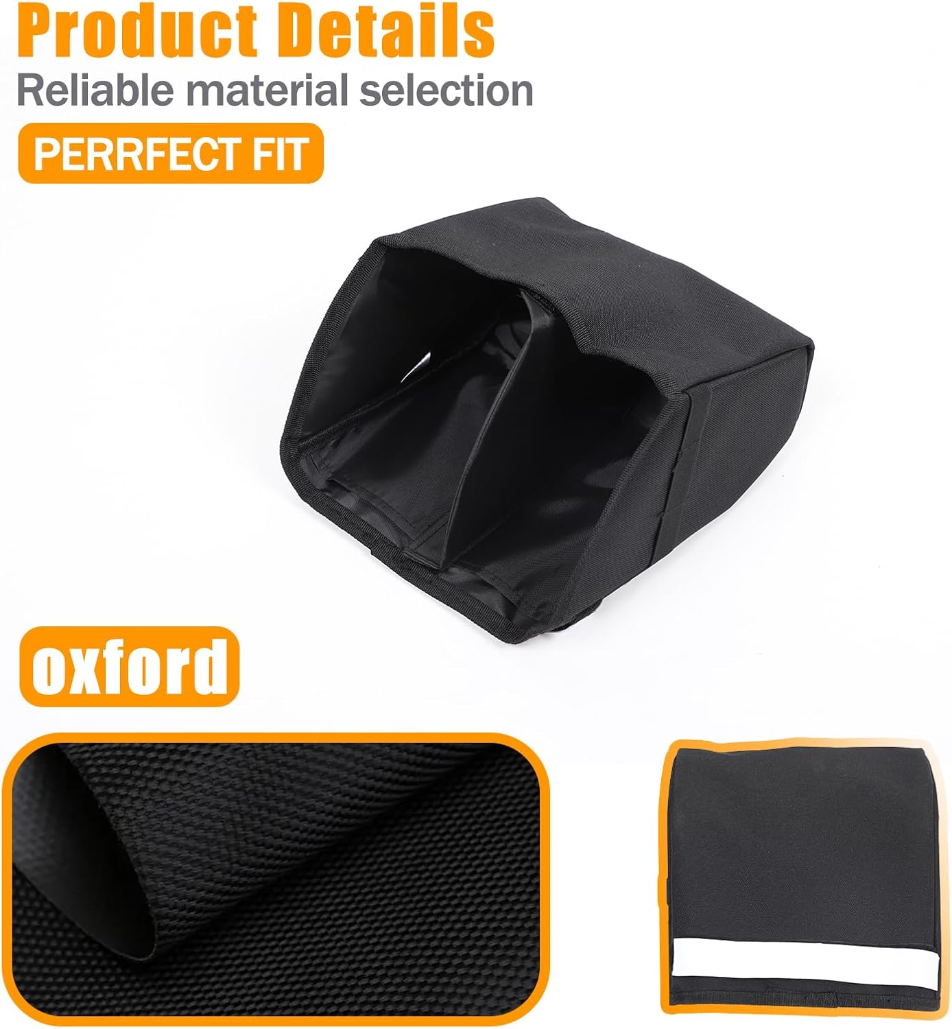 LLKUANG Car Glove Box Organizer Compatible with Fiat 500 2007-2015,Foldable Glove Box Dividers Insert Organizer Bag,Oxford Cloth Glove Box Compartment Organizer,Space-Saving Accessory