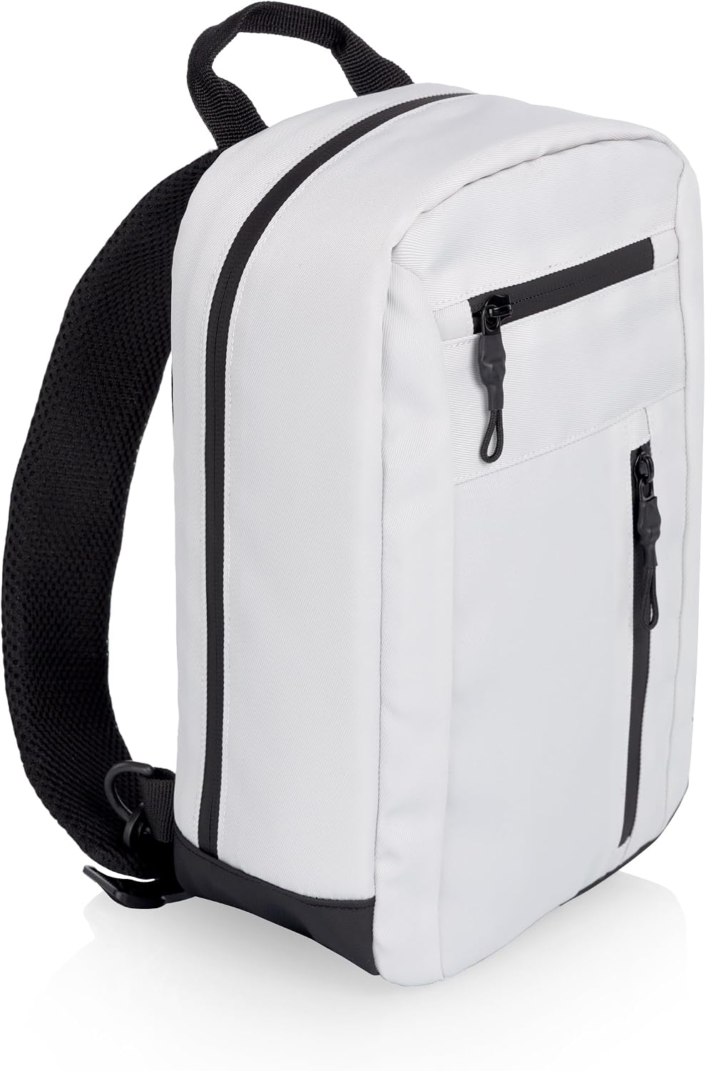 PICNIC TIME Tarana Insulated Sling Bag, Crossbody Bag with D-rings for Left or Right Strap and Interior Pockets, Water Resistant Fanny Pack for Men & Women, Casual Daypack for Travel, (Halo Gray)