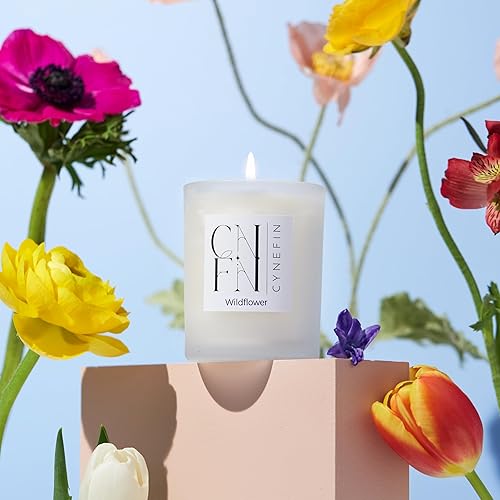 Miniatura 5 de Juego de velas perfumadas frescas y florales de CNFN  Velas 100% de cera de coco  3 x 3.53 onzas  20 horas de tiempo de combustión por vela