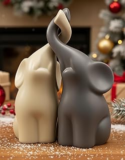 Meonum Intertwined Elephant Silicone Mold Set 2PCS DIY Animal Resin Candle Plaster Clay Craft Molds, 11cm Elephant Figurin... Price In India