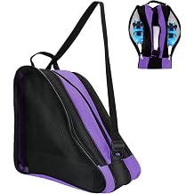 Roller Skate Bag, Ice Skate Bags with Adjustable Shoulder Strap, Breathable Figure Skating Bag, Roller Skate Accessories for Kids and Adults
