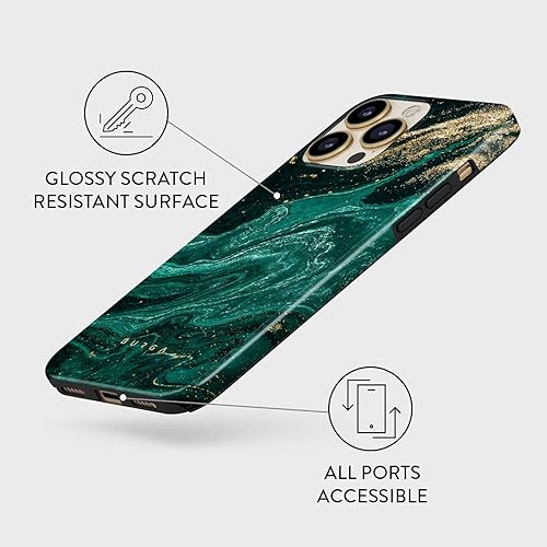 Miniatura 7 de BURGA Paquete de fundas para iPhone 13, color esmeralda para piscina y Airpod, compatible con Apple Airpods 2 y 1, funda de carga Emerald Pool,