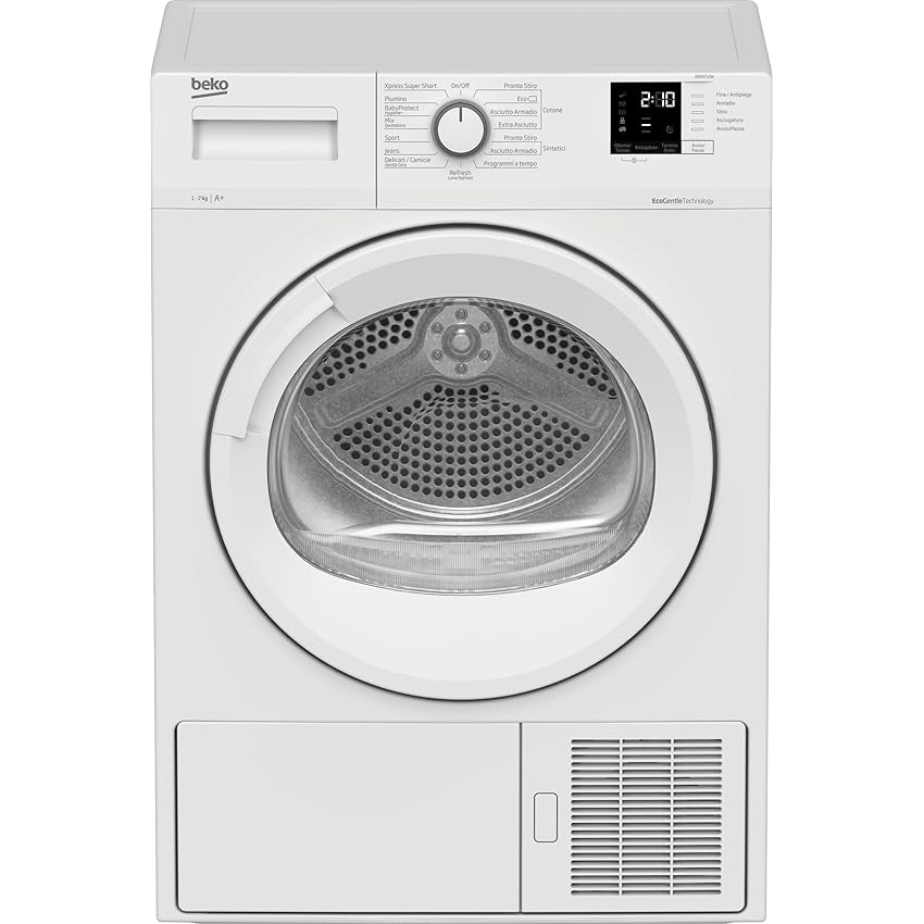 Immagine del prodotto BEKO Asciugatrice Slim DRXS712W Young, 7 Kg Classe A+ Pompa di calore