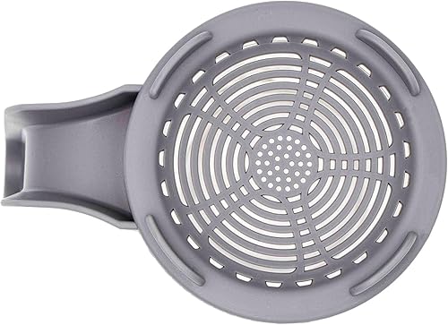 Miniatura 3 de Paquete de 6 tapas de brote de plástico con soporte integrado y asa para tarros Mason de boca ancha (gris)